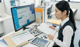 写真・日報・指示内容がトークアプリやエクセルなどバラバラ管理になっている…